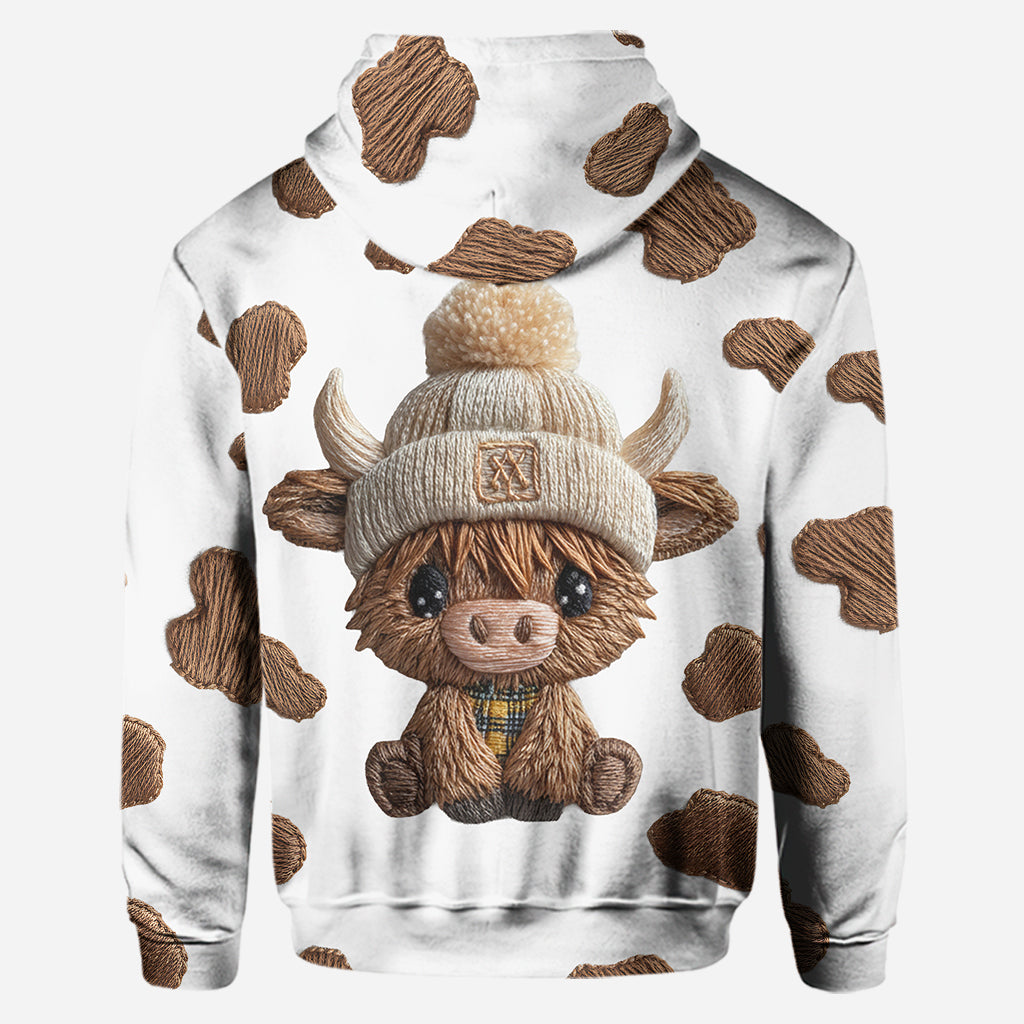 Adorable vache des Highlands - Sweat à capuche et leggings personnalisés vache des Highlands