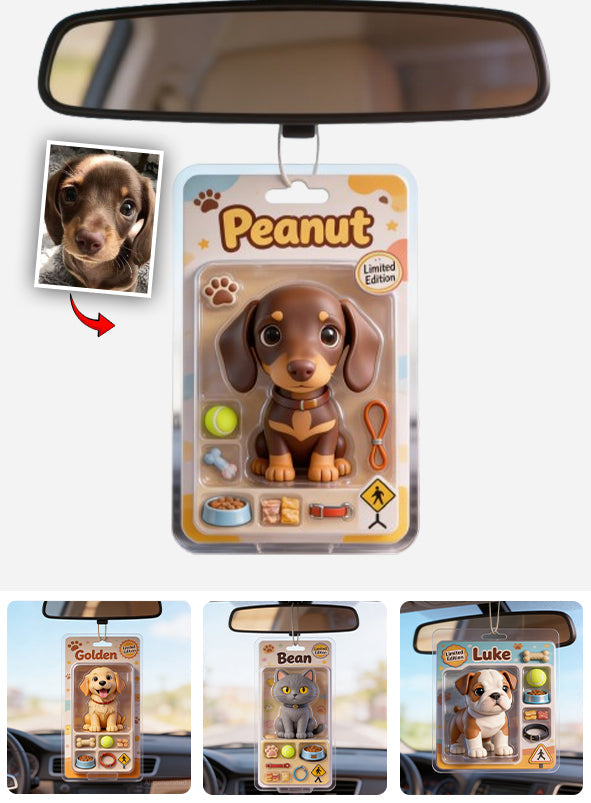 Custom Pet Photo - Personalized Dog Car Ornament