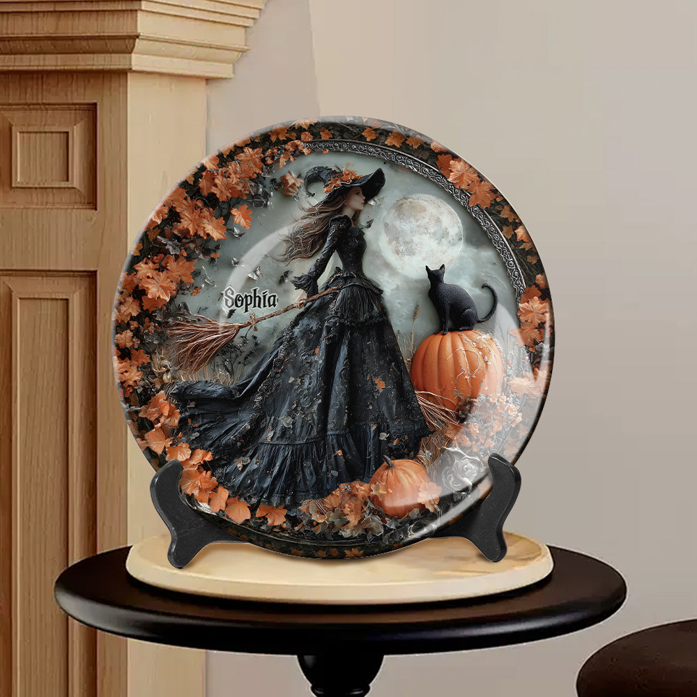 I'm A Witch - Personalized Witch Ceramic Round Plate