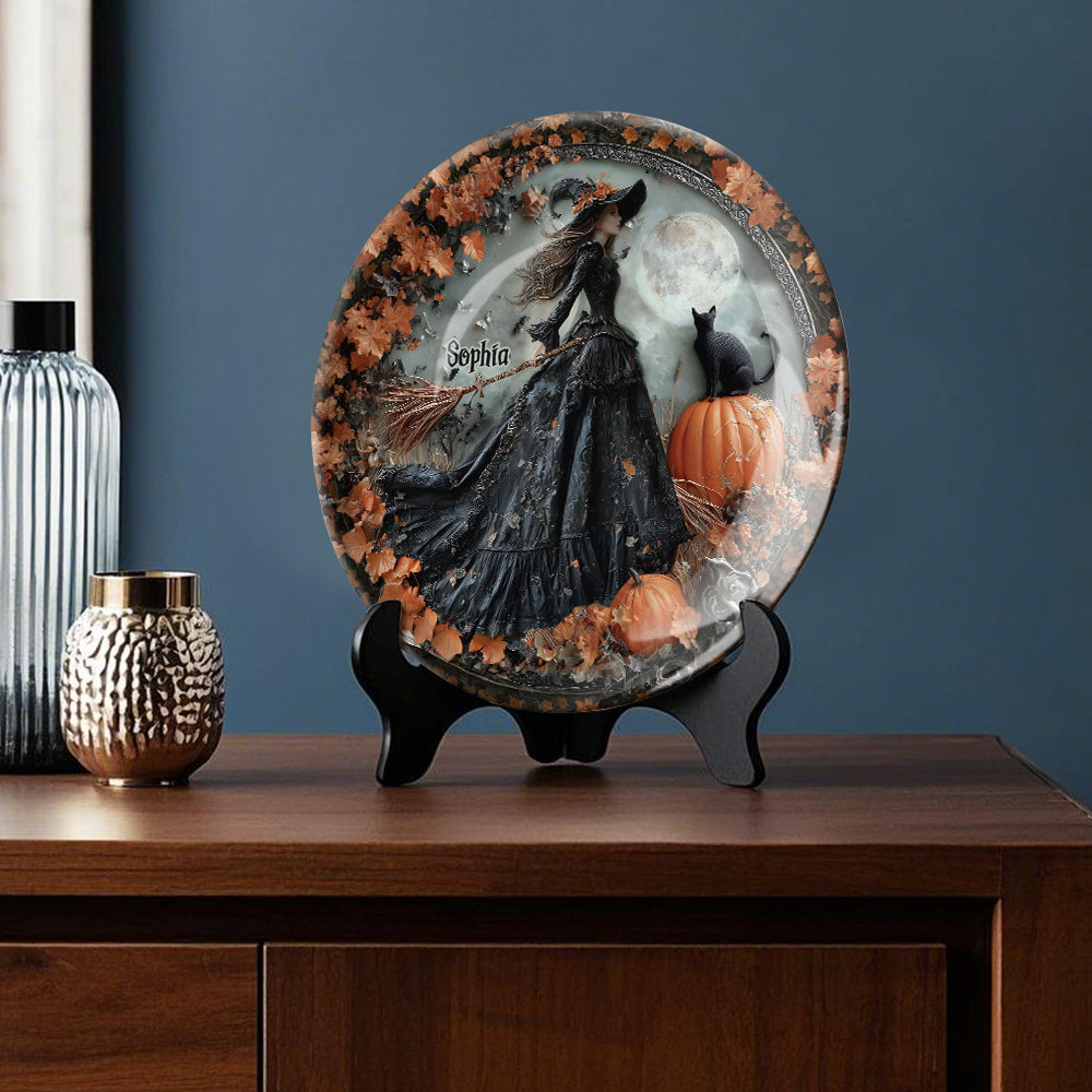 I'm A Witch - Personalized Witch Ceramic Round Plate