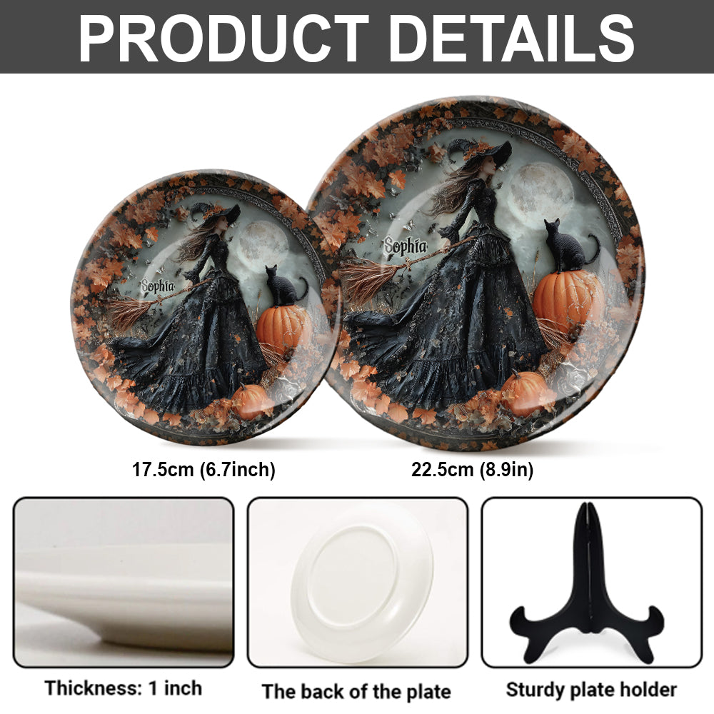 I'm A Witch - Personalized Witch Ceramic Round Plate
