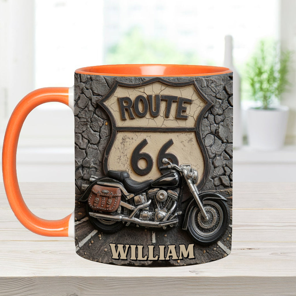 Mug personnalisé Vintage Road - Style motard