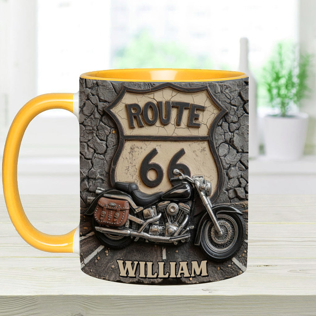 Mug personnalisé Vintage Road - Style motard