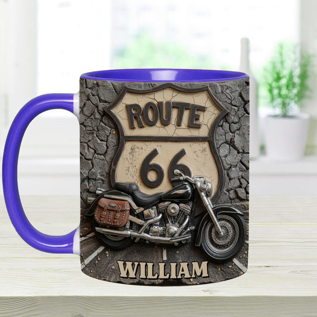 Mug personnalisé Vintage Road - Style motard