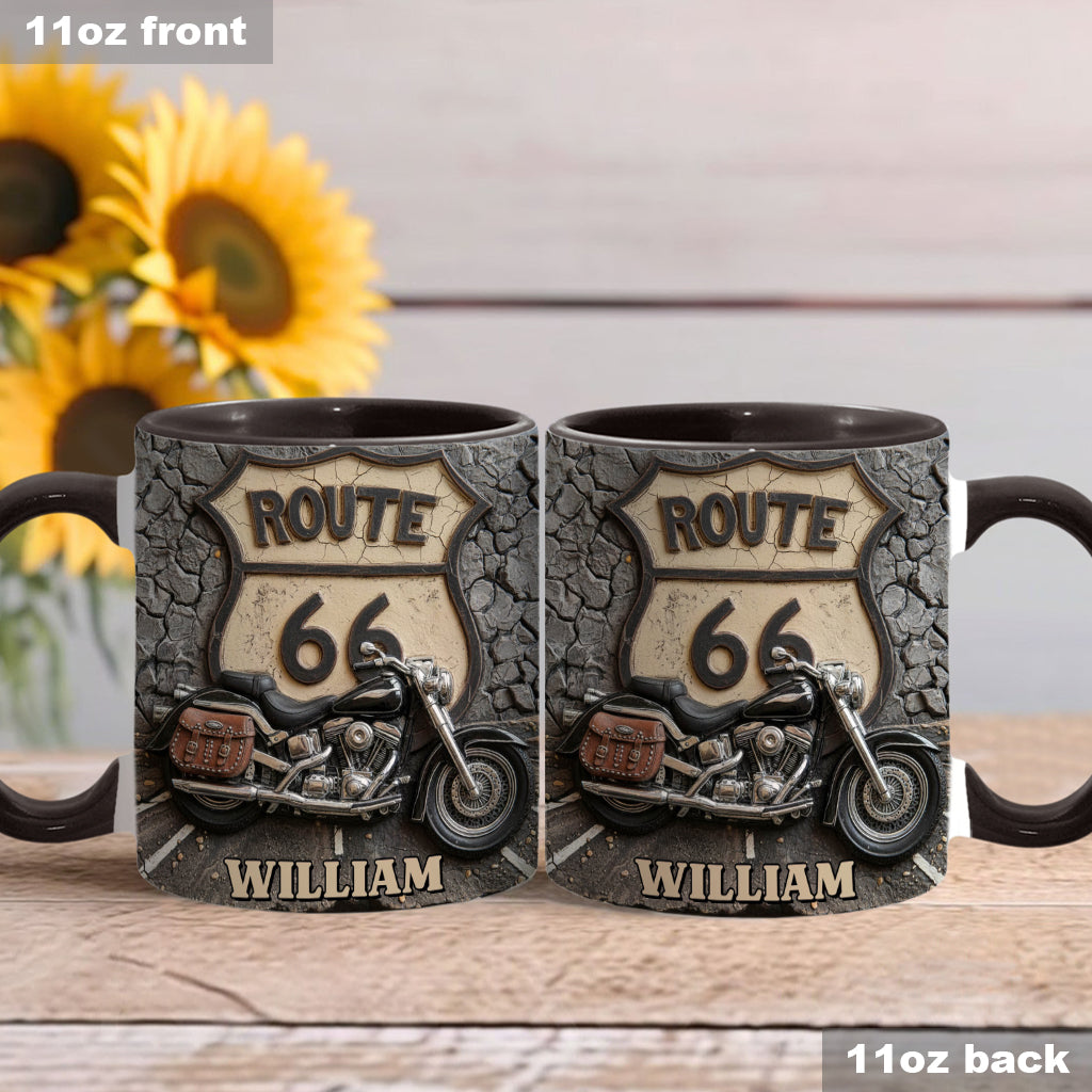 Mug personnalisé Vintage Road - Style motard