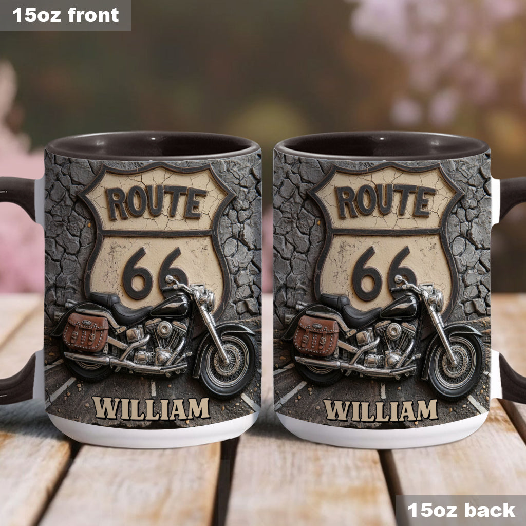 Mug personnalisé Vintage Road - Style motard