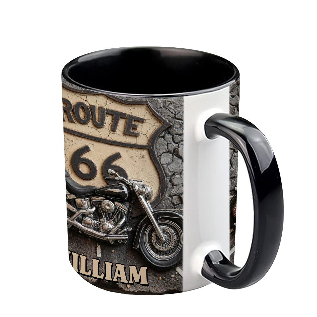 Mug personnalisé Vintage Road - Style motard