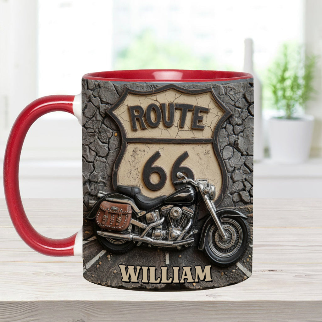 Mug personnalisé Vintage Road - Style motard