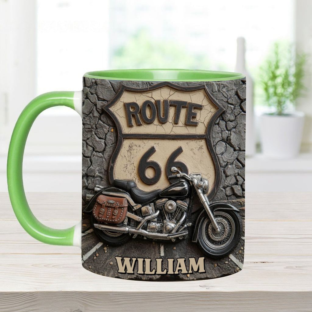 Mug personnalisé Vintage Road - Style motard