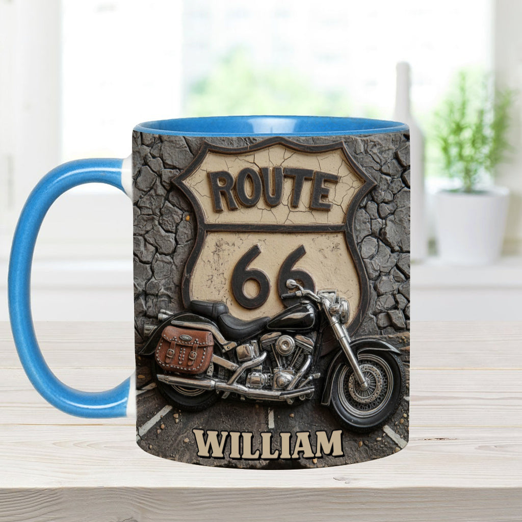Mug personnalisé Vintage Road - Style motard