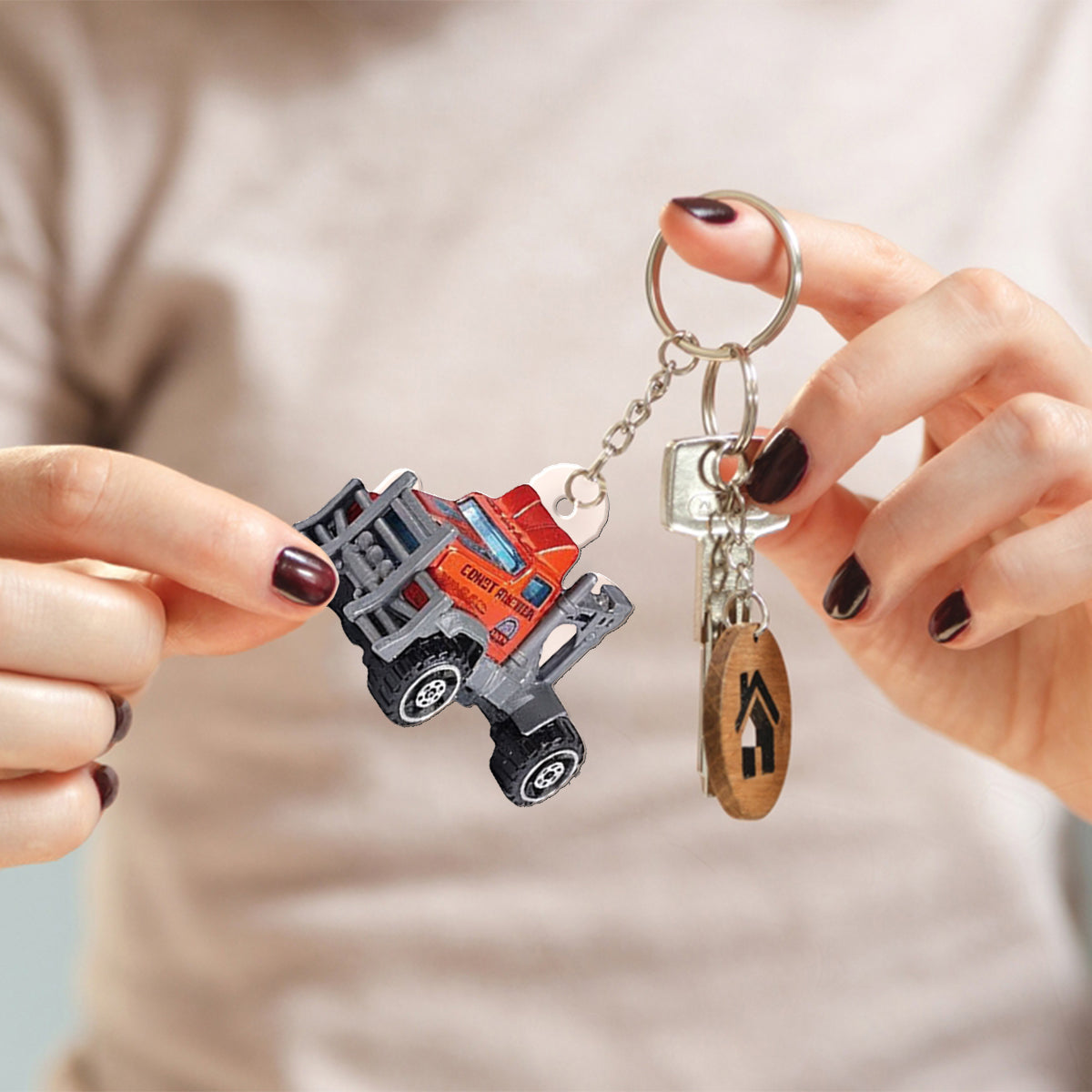 Calendrier de l'Avent pliable et personnalisé pour enfant, motif véhicule de Noël, avec décorations