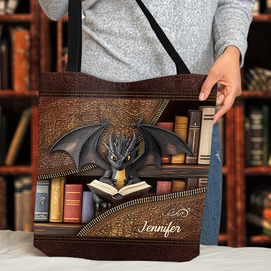 I'm A Bookdragon - Personalized Book Tote Bag
