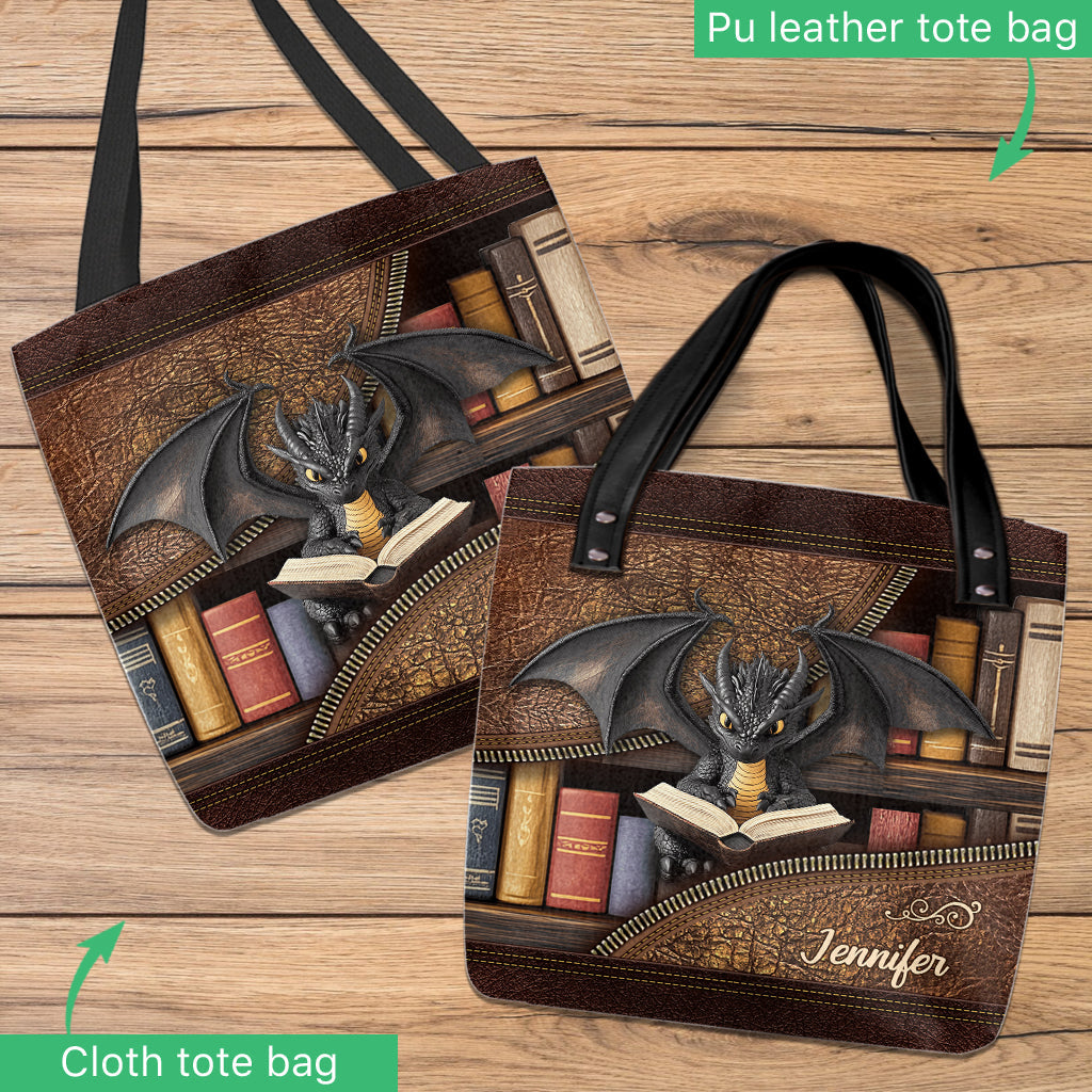 I'm A Bookdragon - Personalized Book Tote Bag