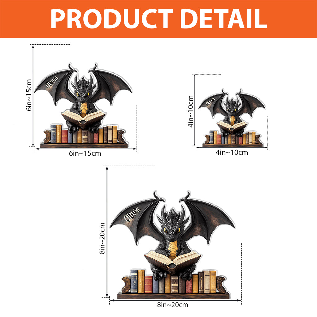I'm A Bookdragon - Personalized Book Custom Shaped Acrylic Plaque