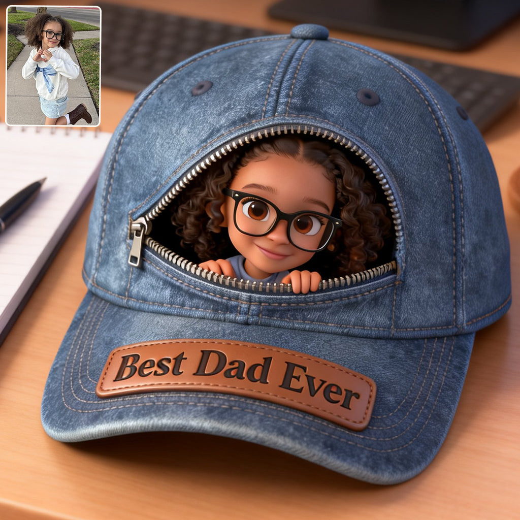 Photo Personnalisée - Casquette Classique pour Père