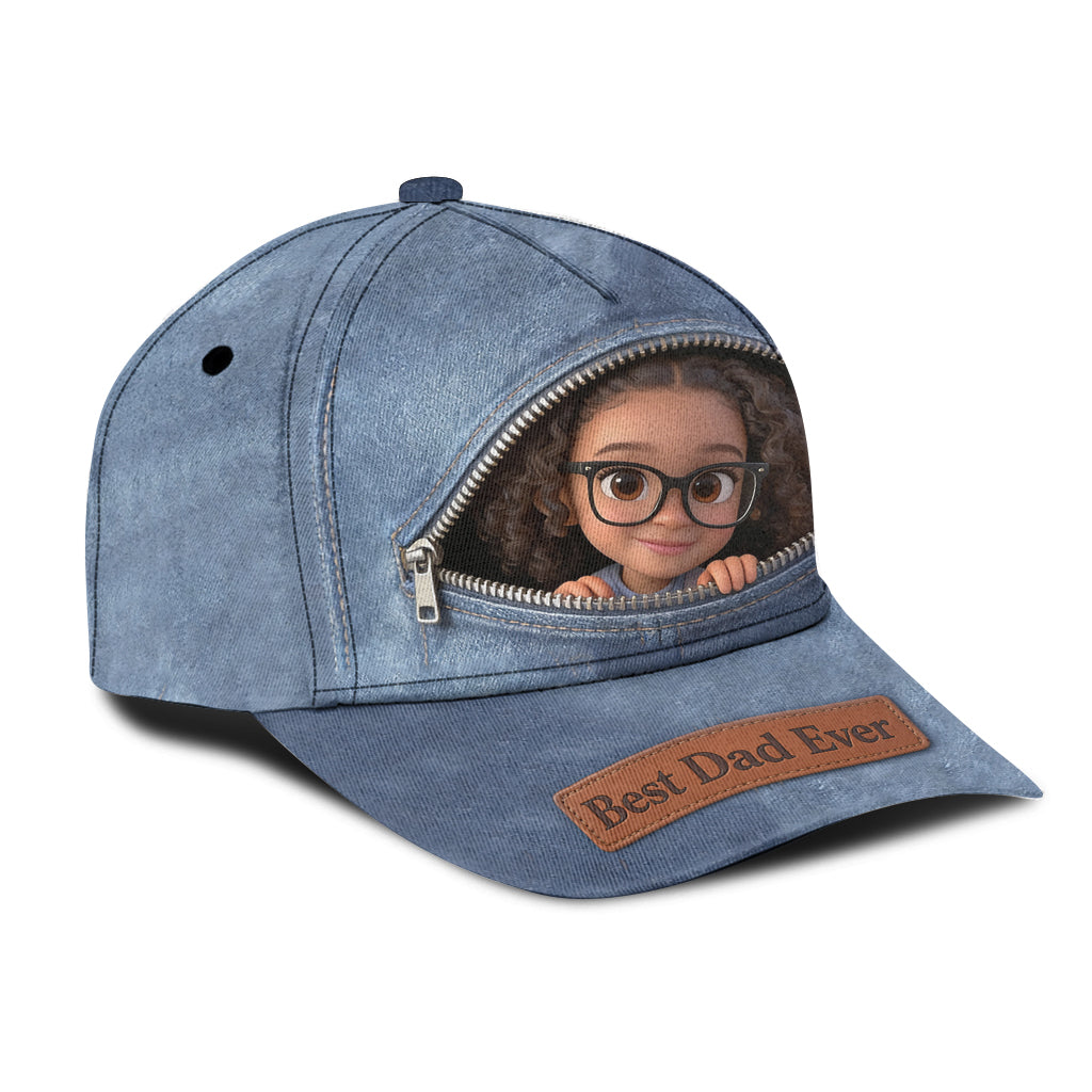 Photo Personnalisée - Casquette Classique pour Père