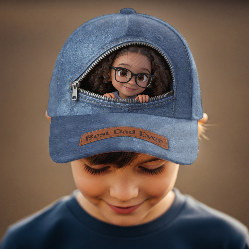 Photo Personnalisée - Casquette Classique pour Père