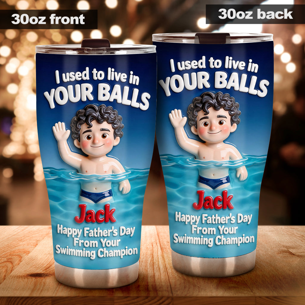 De Votre Champion de Natation - Tasse Personnalisée pour Papa