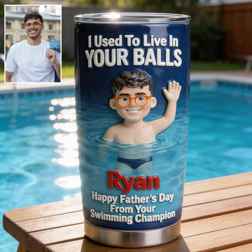De Votre Champion de Natation - Tasse Personnalisée pour Papa