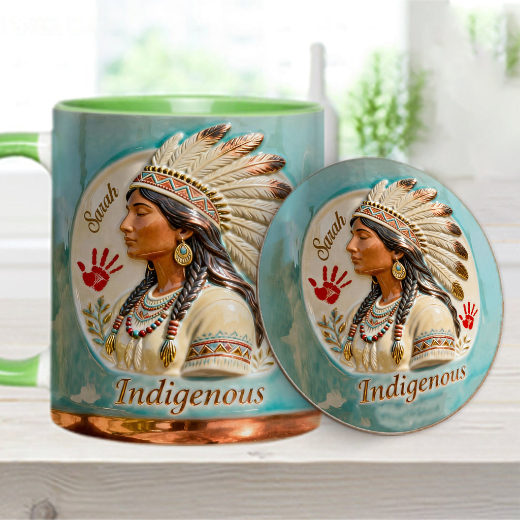 Indigenous - Personalized American Indian Accent Mug & Coaster