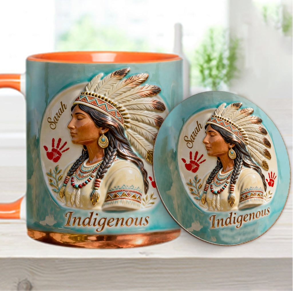 Indigenous - Personalized American Indian Accent Mug & Coaster
