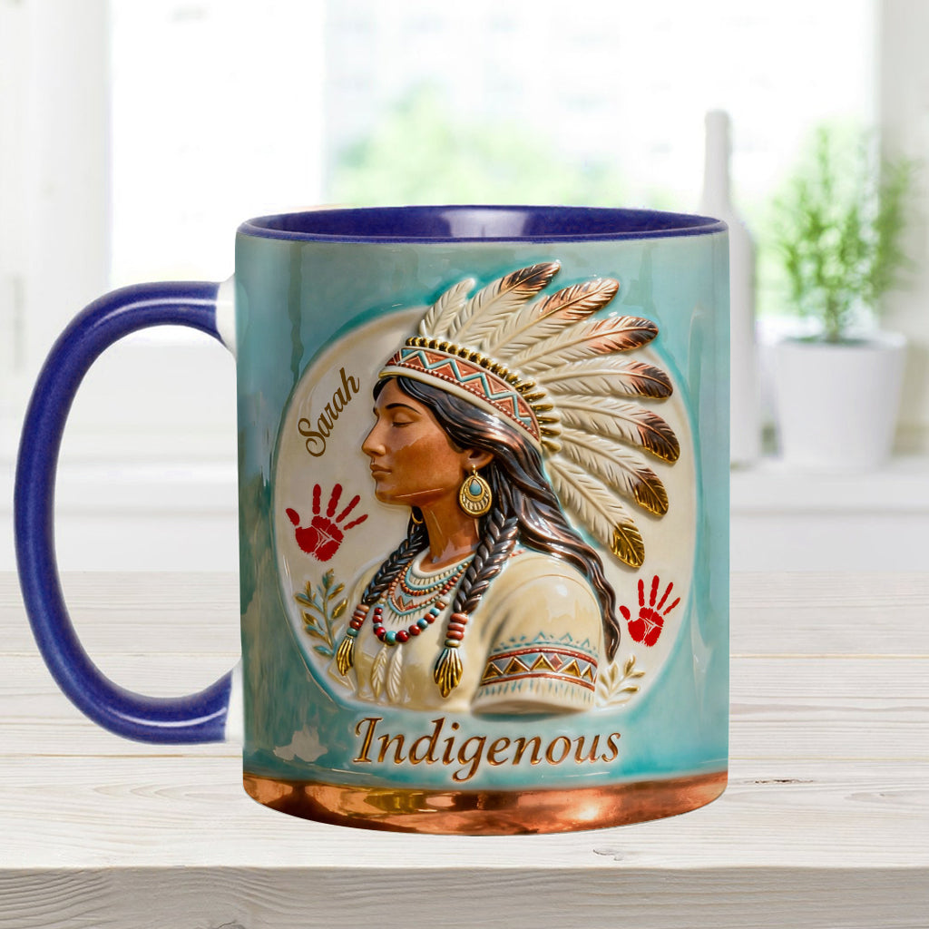Indigenous - Personalized American Indian Accent Mug & Coaster