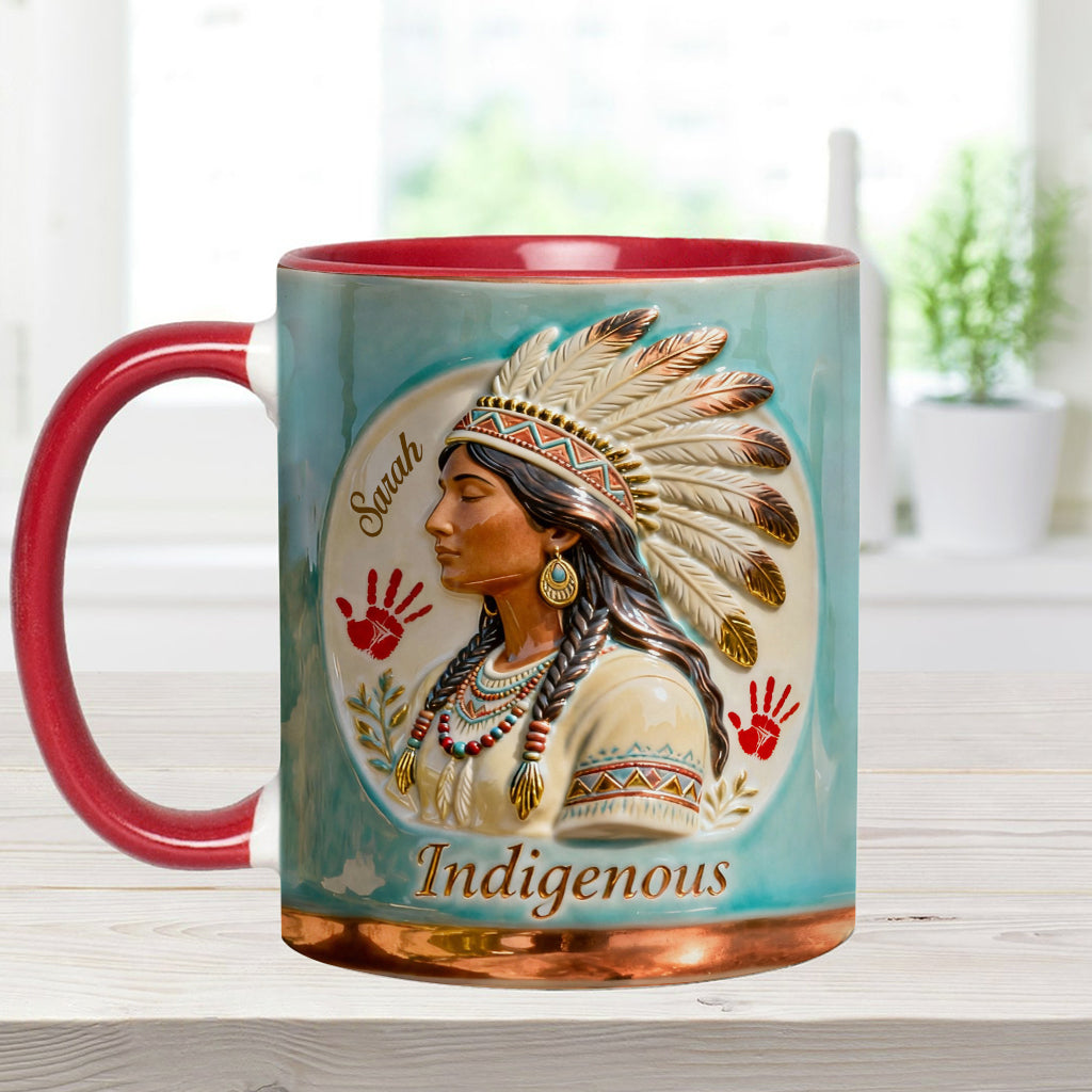 Indigenous - Personalized American Indian Accent Mug & Coaster