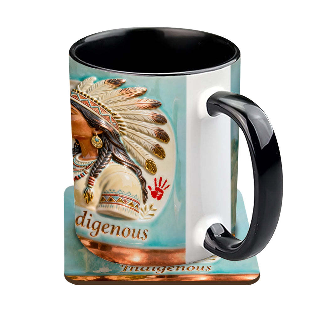 Indigenous - Personalized American Indian Accent Mug & Coaster