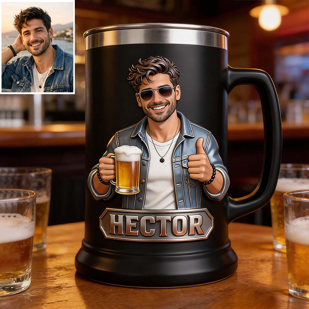 Custom Any Photo Beer Lovers - Personalized Beer Beer Stein