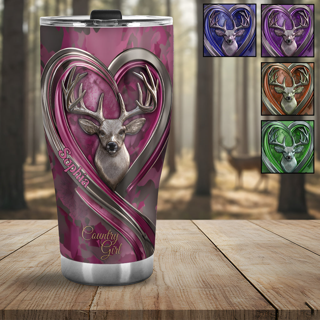 Country Girl - Personalized Hunting Tumbler