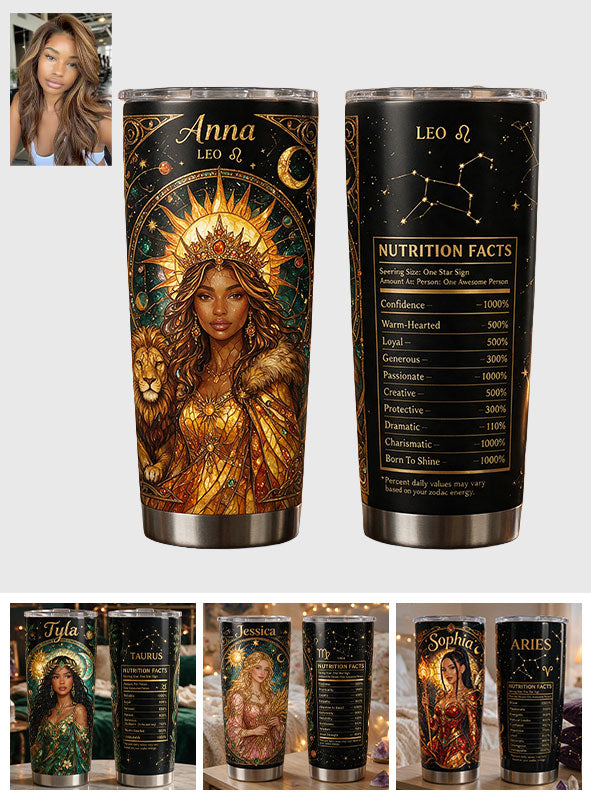 Zodiac Nutrition Facts - Personalized Horoscope Tumbler