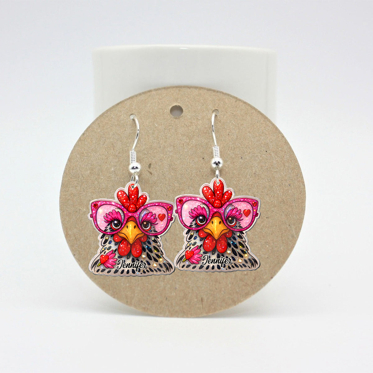 Chicken Lady - Personalized Chicken Earrings