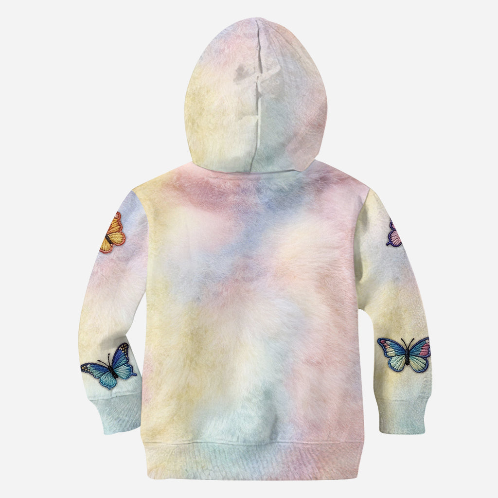 Papillons colorés - Sweat à capuche et legging personnalisés papillons