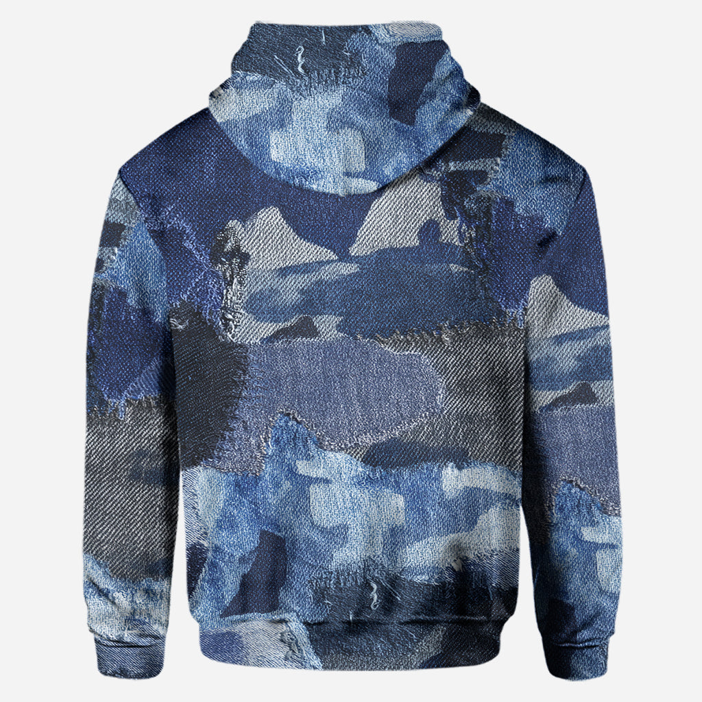 Denim Skull - Sweat à capuche et leggings personnalisés avec motif tête de mort