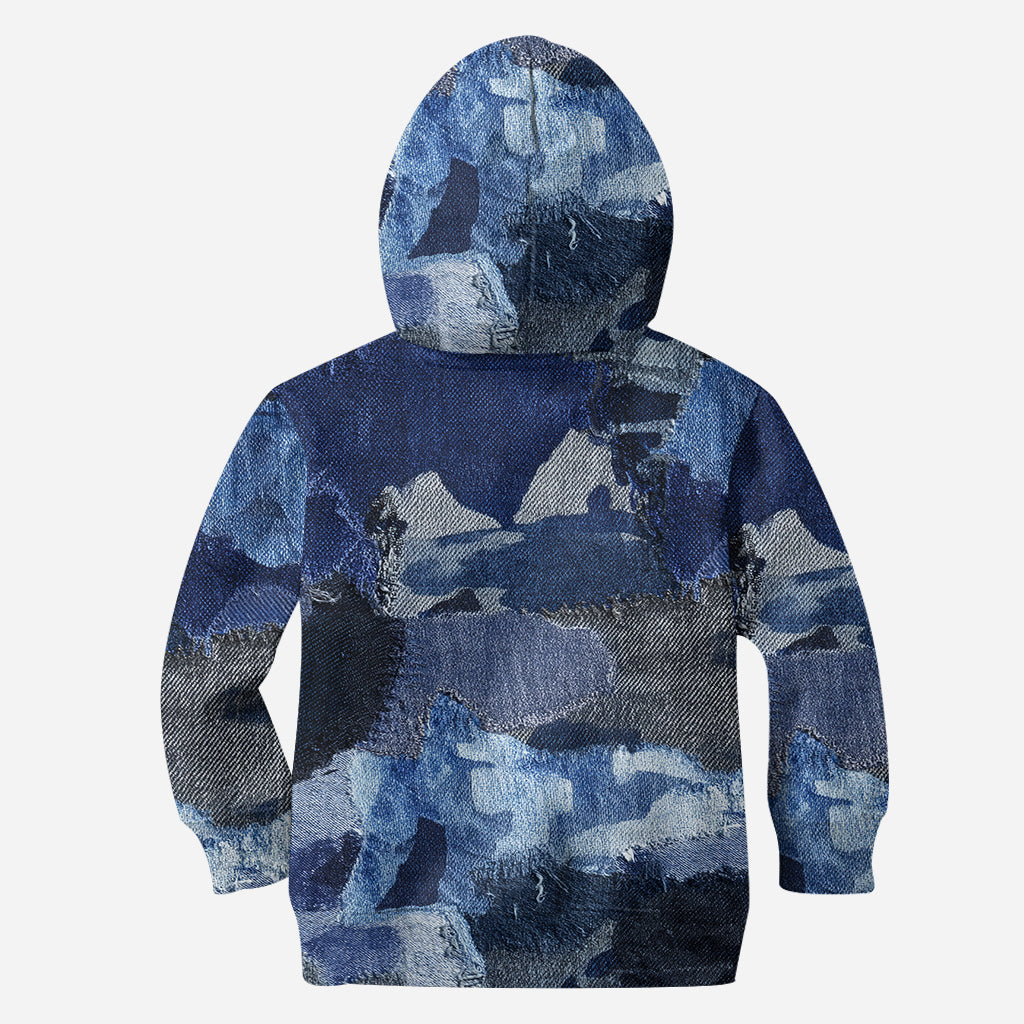 Denim Skull - Sweat à capuche et leggings personnalisés avec motif tête de mort