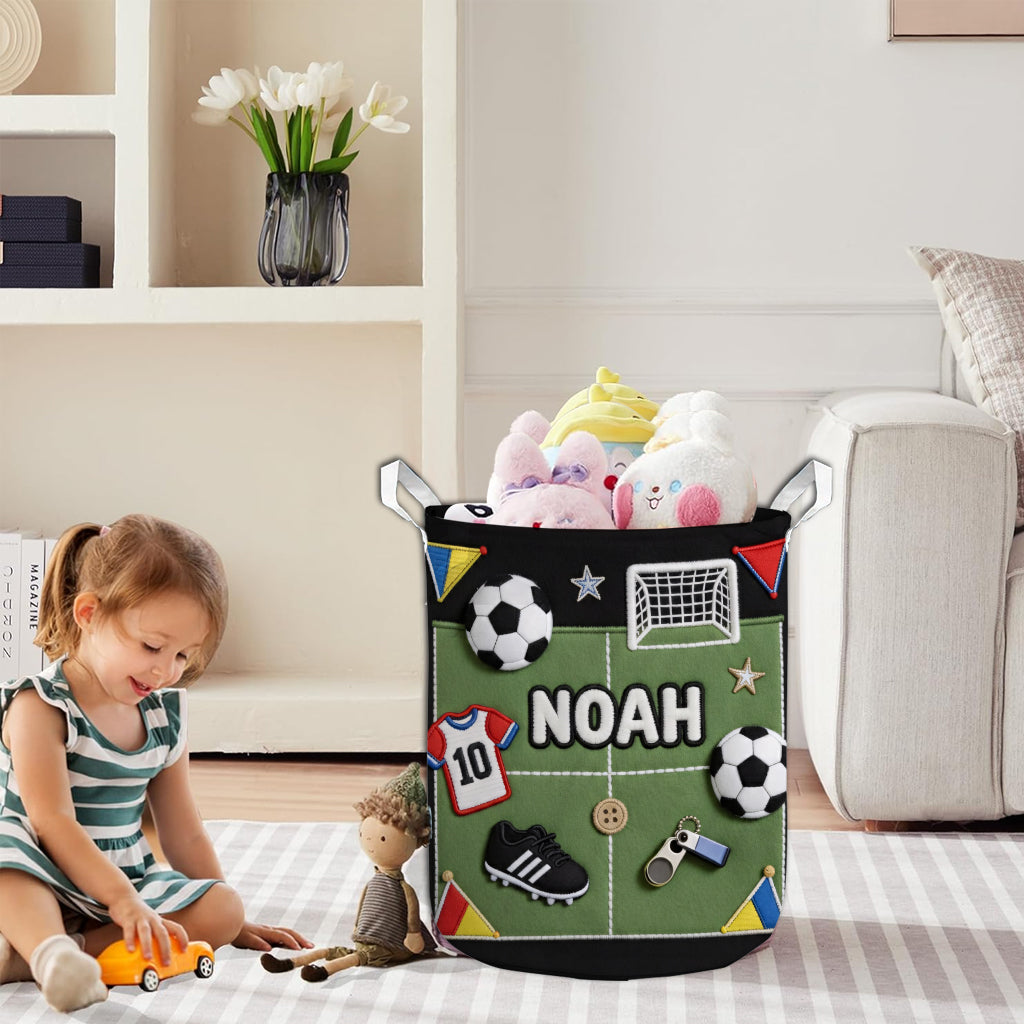 Love Soccer - Personalized Soccer Storage Basket