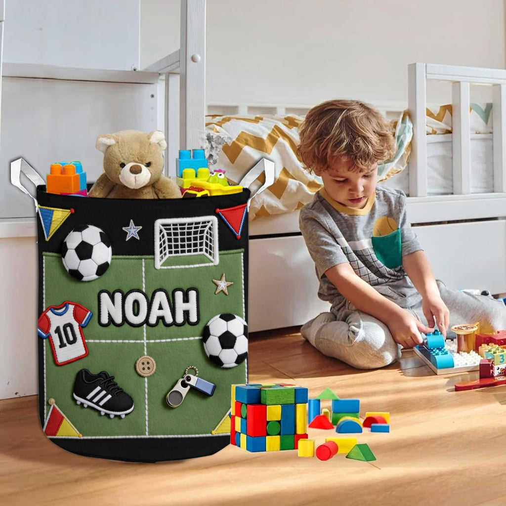 Love Soccer - Personalized Soccer Storage Basket