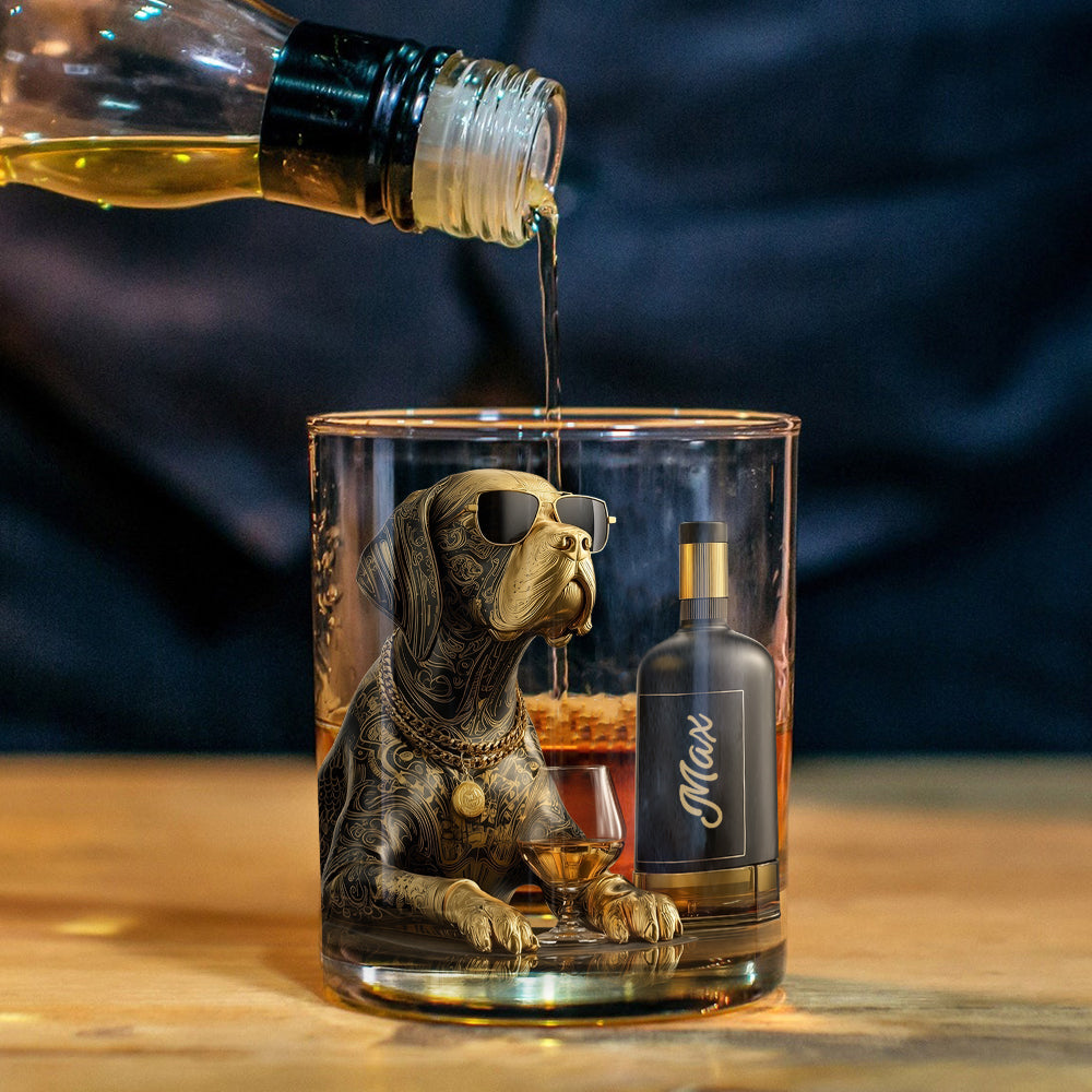 Dog and Whiskey - Personalized Whisky Whiskey Glass