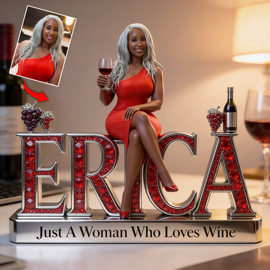Custom Any Photo - Personalized Wine Custom Shaped Acrylic Plaque