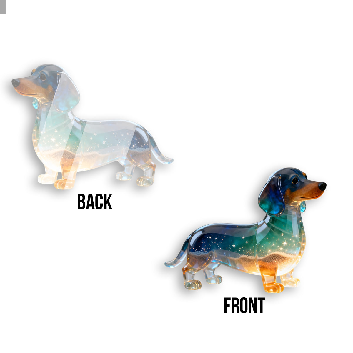 Je suis toujours avec toi - Carte de poche personnalisée Teckel