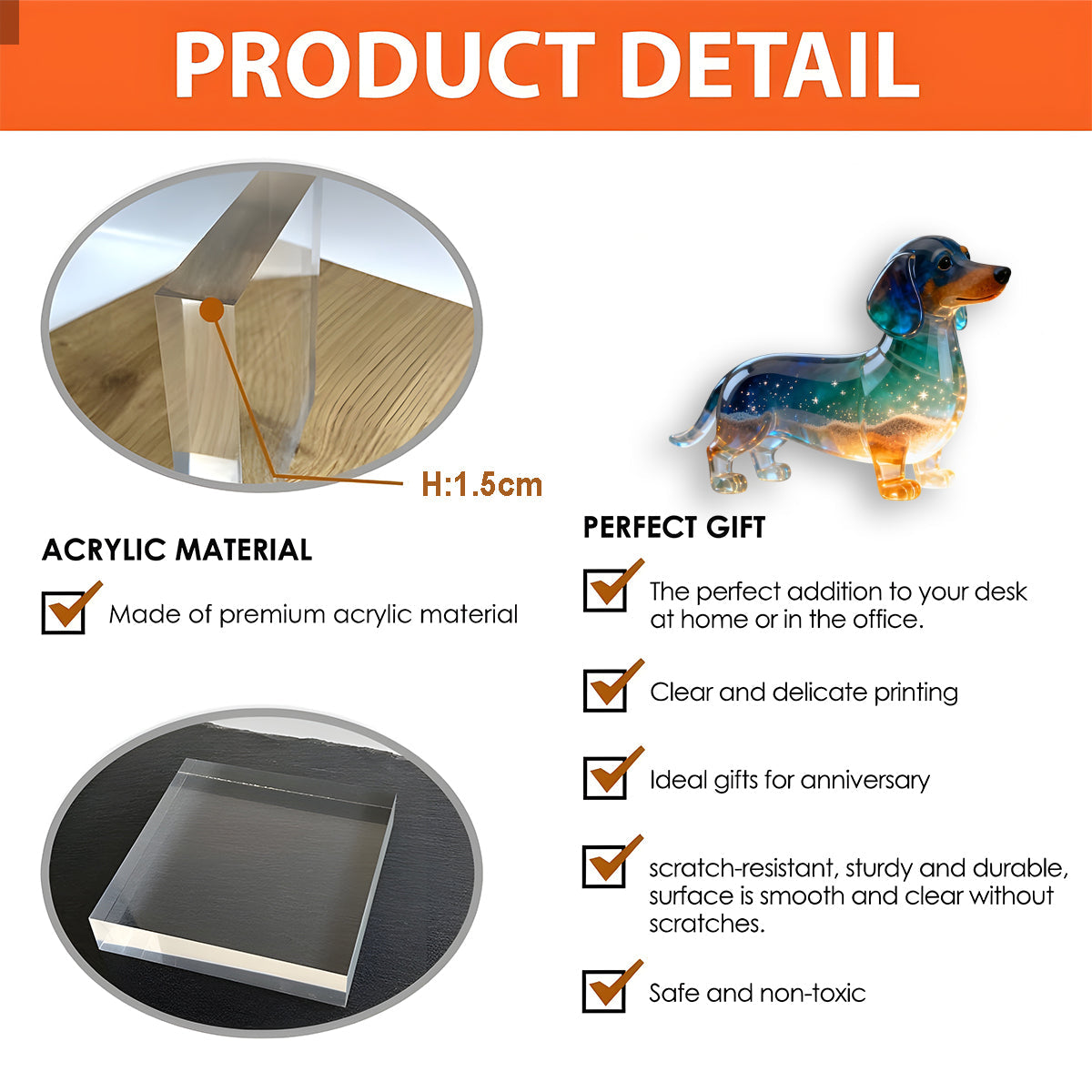 Je suis toujours avec toi - Carte de poche personnalisée Teckel