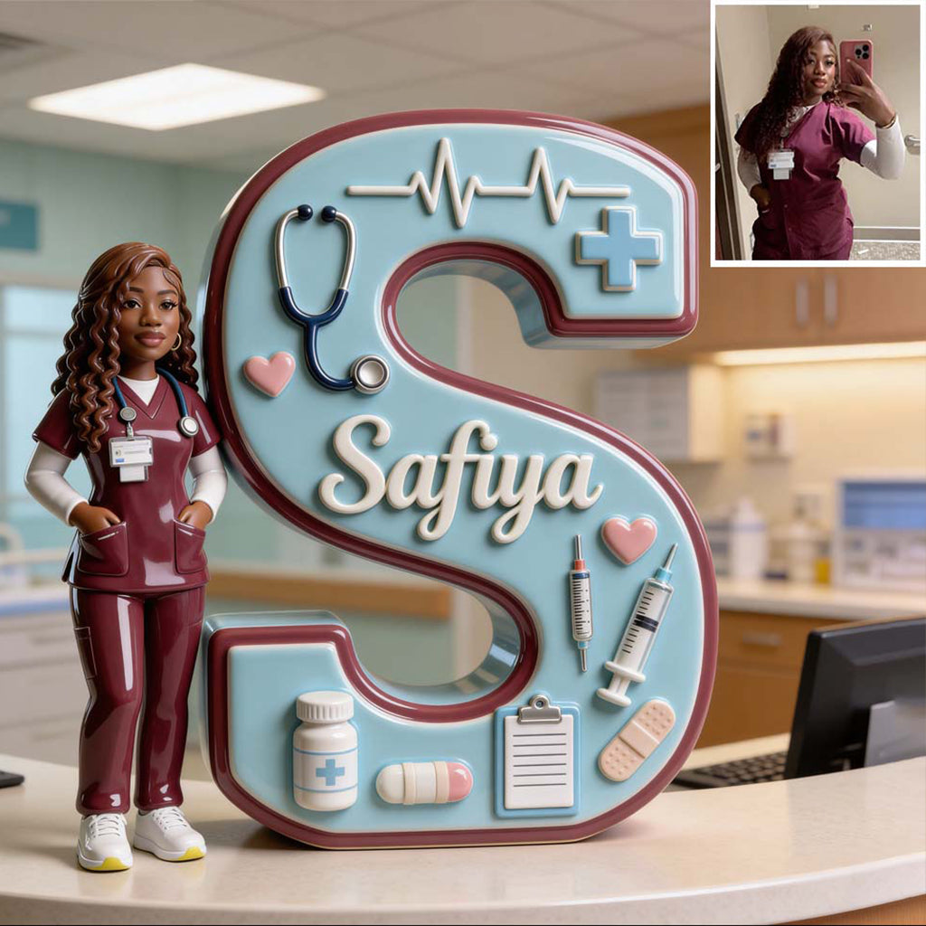 Custom Any Photo - Best Nurse Ever - Personalized Nurse Custom Shaped Acrylic Plaque