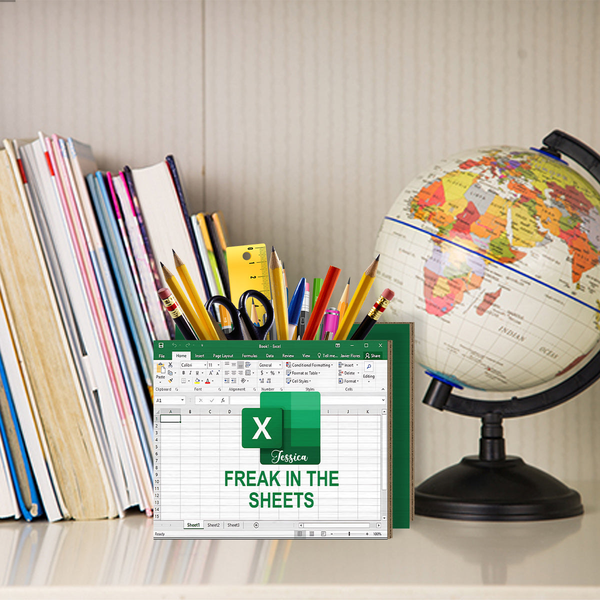 Freak In The Sheets - Porte-stylo en bois personnalisé pour collègues