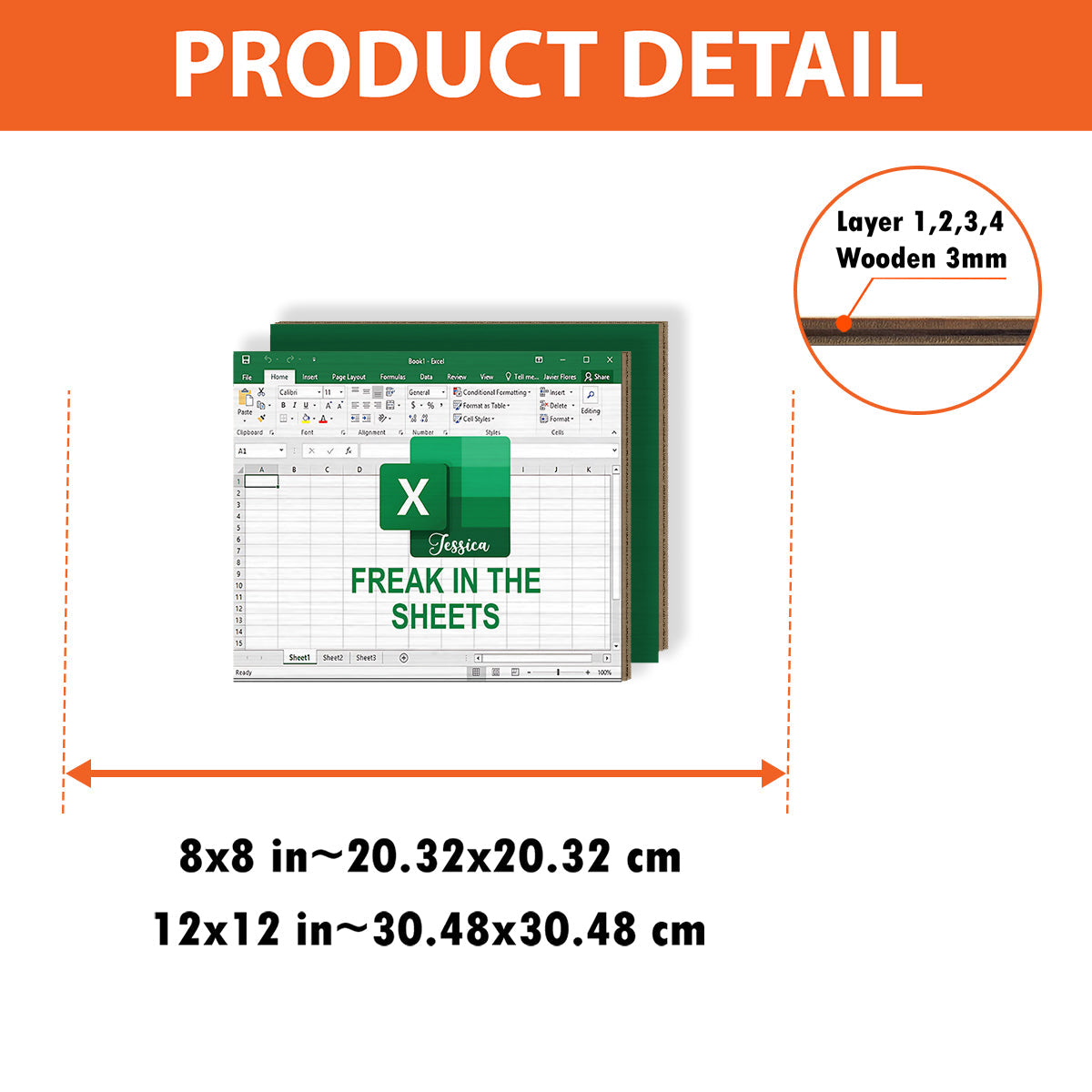 Freak In The Sheets - Porte-stylo en bois personnalisé pour collègues