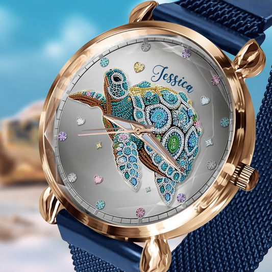 Beautiful Turtle - Personalized Turtle Women Hand Watch