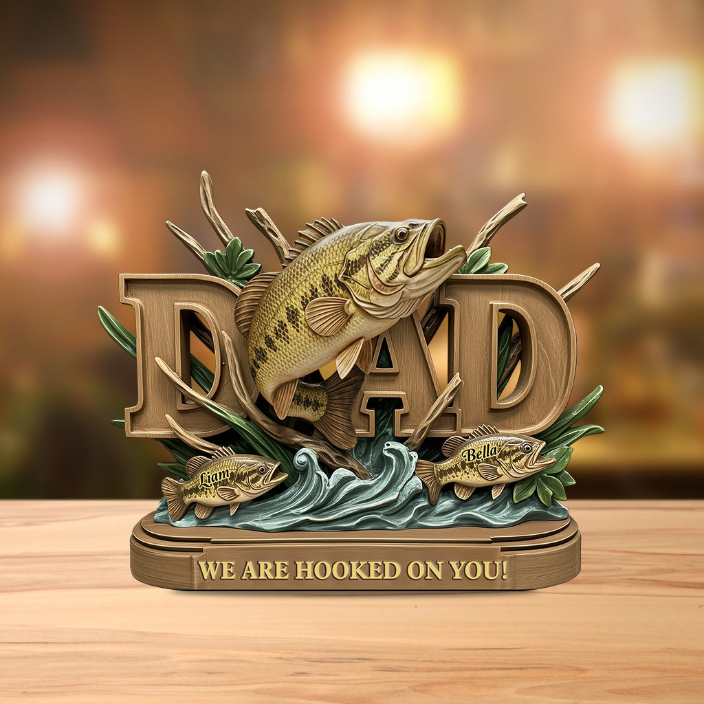 Fishing Dad - Personalized Fishing Custom Shaped Acrylic Plaque