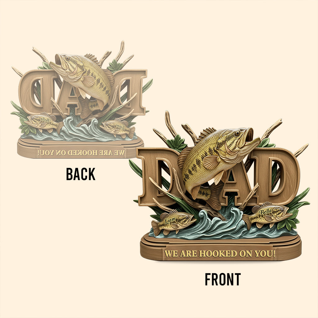 Fishing Dad - Personalized Fishing Custom Shaped Acrylic Plaque