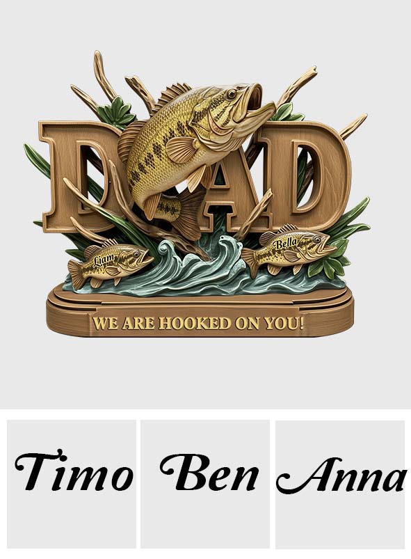 Fishing Dad - Personalized Fishing Custom Shaped Acrylic Plaque