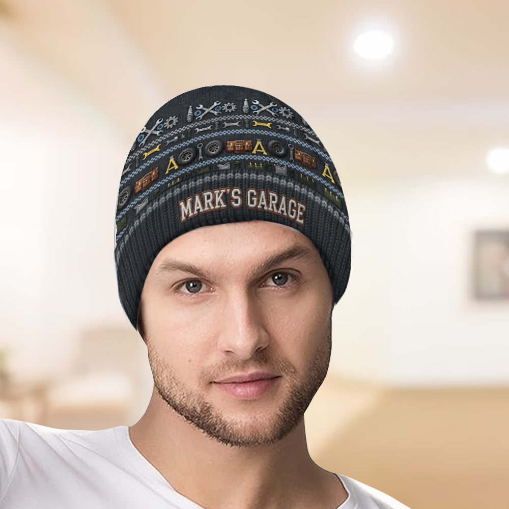 Proud Mechanic - Personalized Mechanic Beanie Hat
