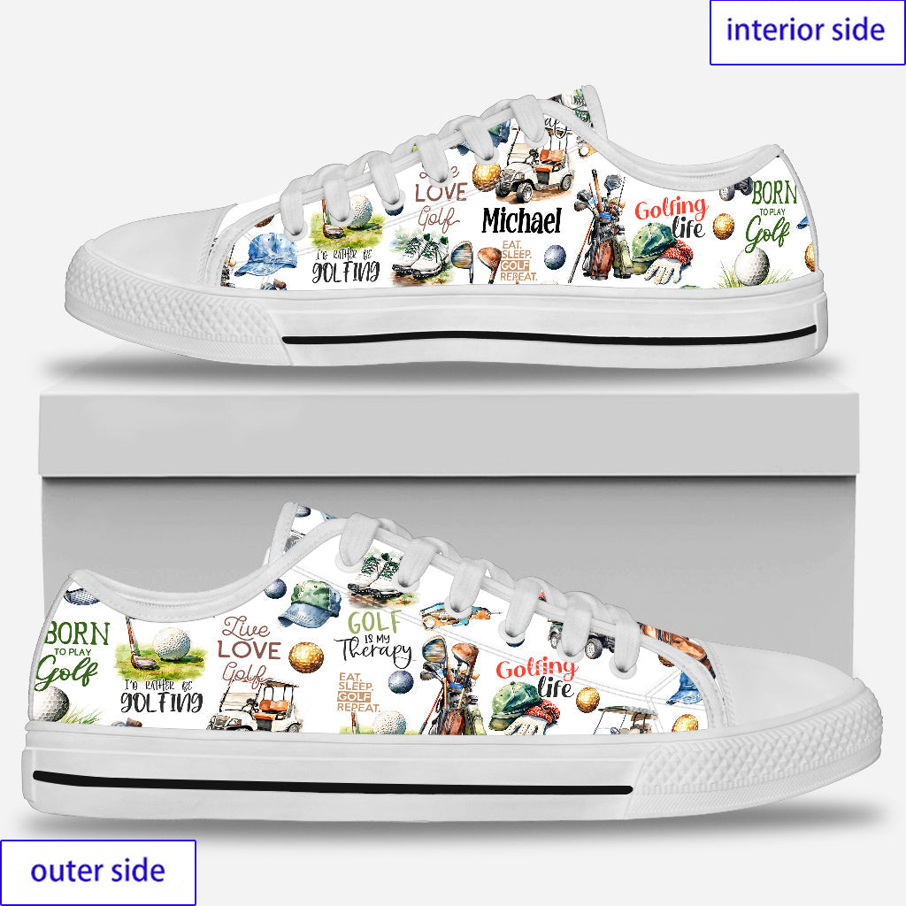 Live Love Golf - Personalized Golf Low Top Shoes